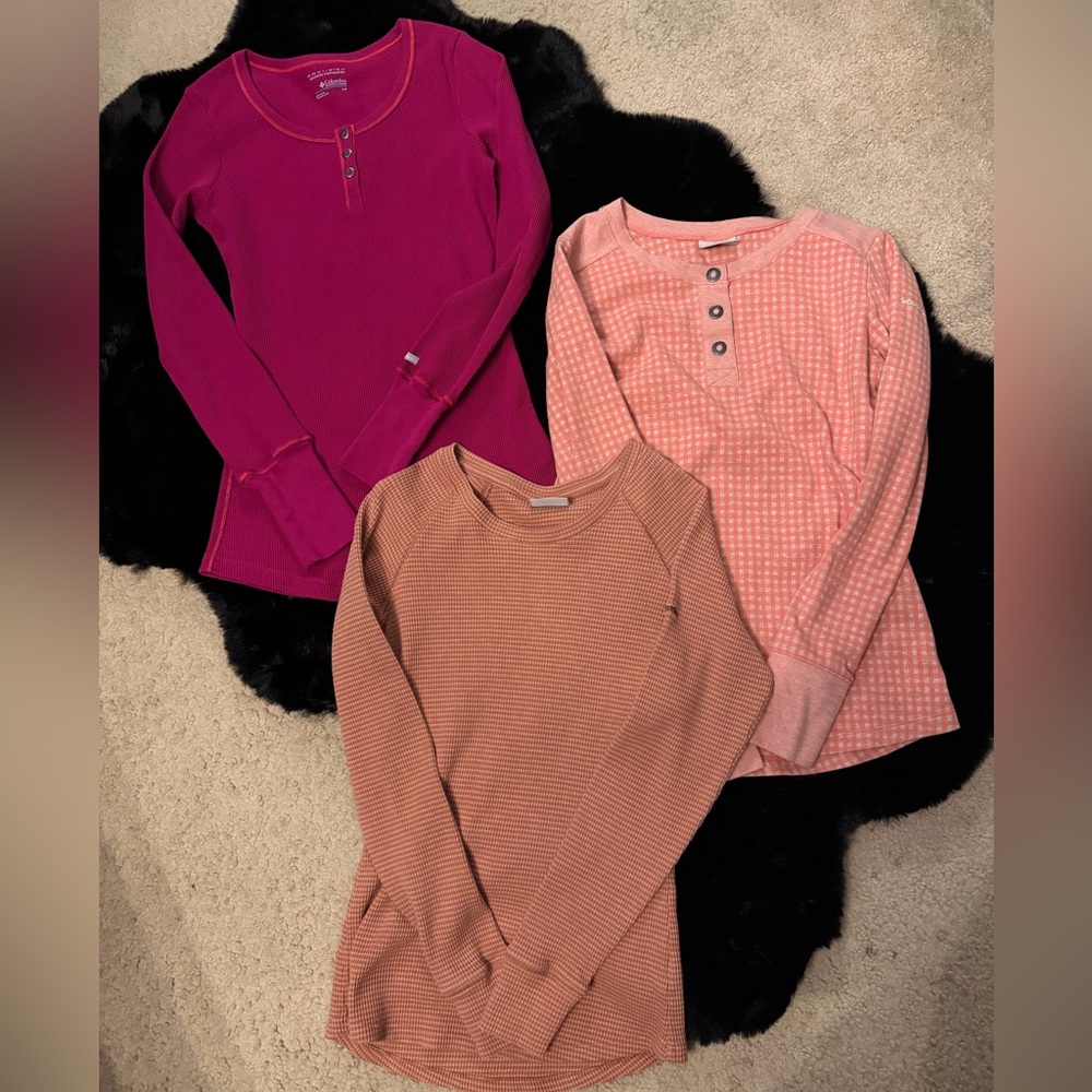 Columbia Womens thermal tops winter omni wick